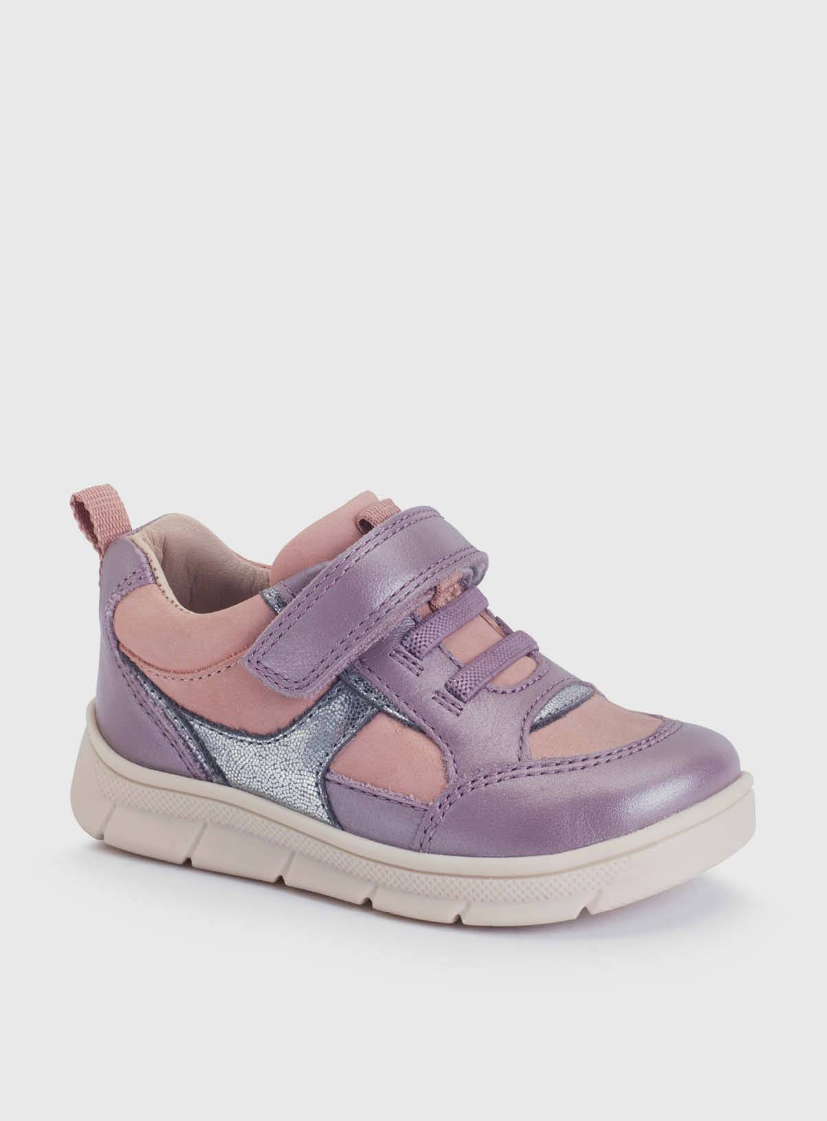 START-RITE Stride Mauve Silver Leather Mix 9.5 Infant - Image 3